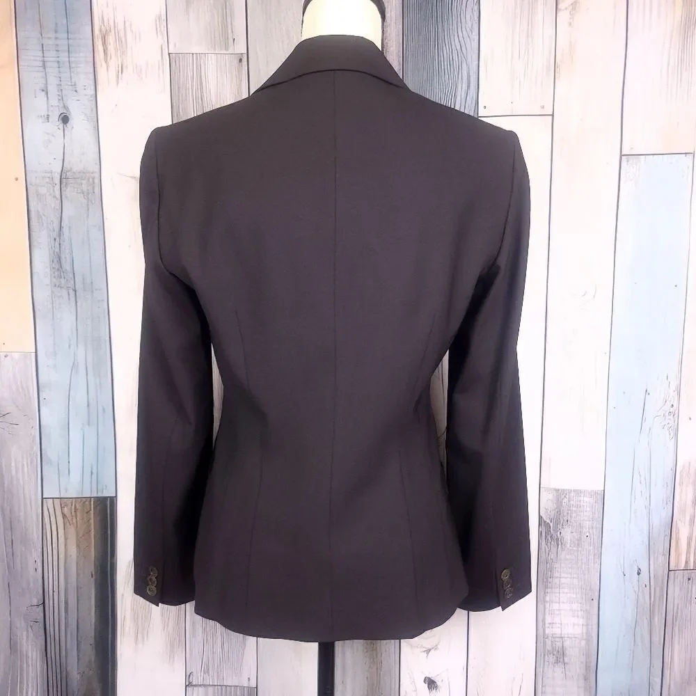 Hugo Boss Brown Fitted Two Button Blazer